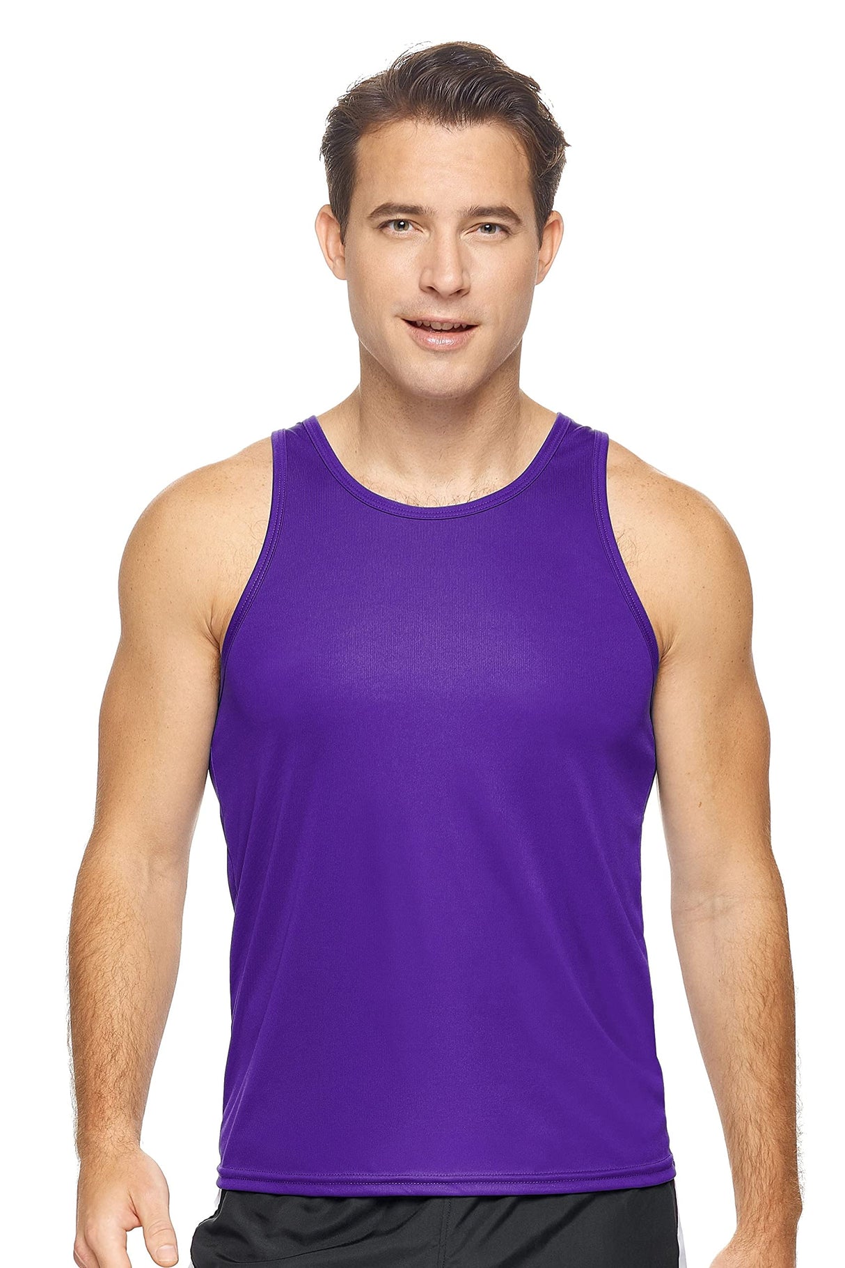 Expert Brand USA-Made Men's Drimax Active Sleeveless Muscle Shirt for Training Gym Hiking Workout