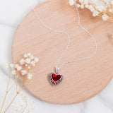Bottled Up Designs Handmade, Homespun Hearts Necklace, Recycled Vintage Bottles, Sterling Silver, Made in USA, Birthday Gifts, Mothers Day, Women, Anniversary (White 1960s Cold Cream Jar)