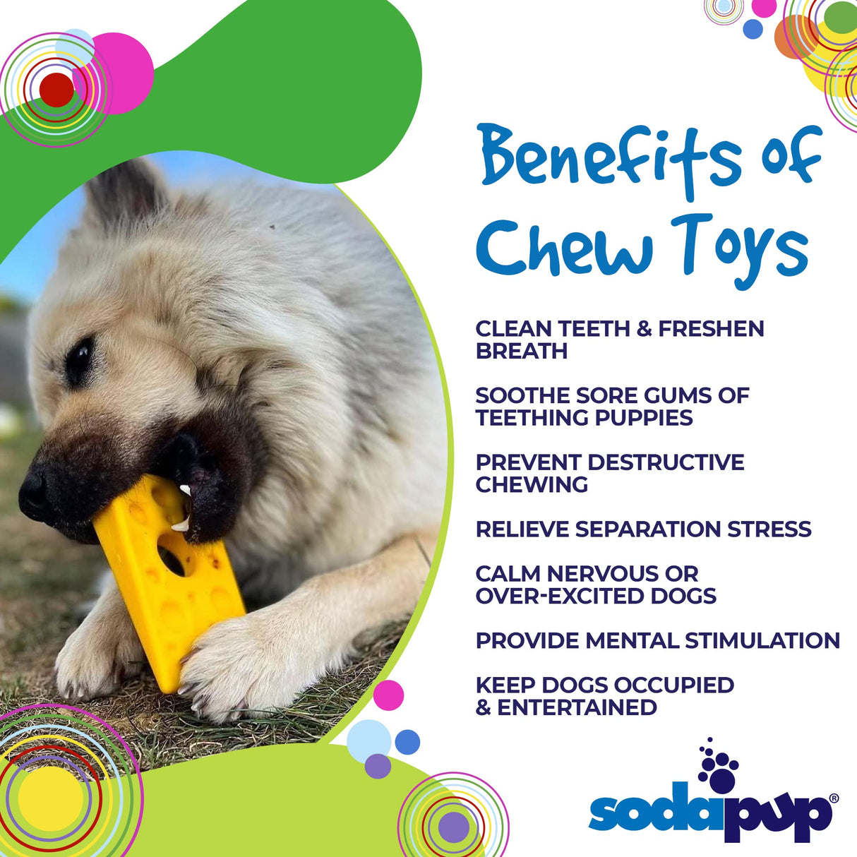 SodaPup Hot Dog – Durable Dog Chew Toy Made in USA from Non-Toxic, Pet Safe, Food Safe Nylon Material for Mental Stimulation, Clean Teeth, Fresh Breath, Problem Chewing, Calming Nerves, & More