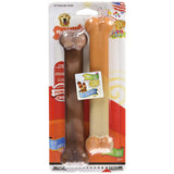 Nylabone Power Chew Classic Bone Chew Toy for Dogs, Durable Dog Toys for Aggressive Chewers, Bacon & Chicken Flavor, Medium/Wolf (2 Count)