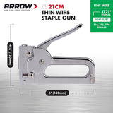 Arrow JT21CM Professional Light Duty Staple Gun for Upholstery, Crafts, Office, Fits 1/4", 5/16”, or 3/8" Staples