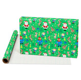 American Greetings 105 sq. ft. Christmas Wrapping Paper Bundle, Rudolph Designs (3 Rolls 30 in. x 14 ft.)