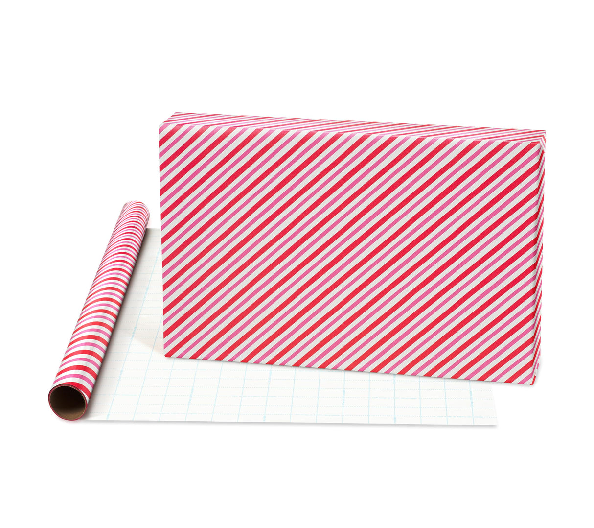 American Greetings 120 sq. ft. Pink Christmas Wrapping Paper Set, Red and Pink (4 Rolls 30 in. x 12 ft., 7 Bows, 30 Gift Tags)