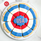 Christmas Cookie Centerpiece 2-pc Cookie Cutter Set Made in the USA by Ann Clark, Oval Plaque, Christmas Tree