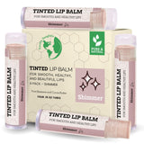 USDA Organic Lip Balm 6-Pack by Earth's Daughter Stocking Stuffers - Fruit Flavors, Beeswax, Coconut Oil, Vitamin E - Best Lip Repair Chapstick for Dry Cracked Lips - Moisturizing Lip Care
