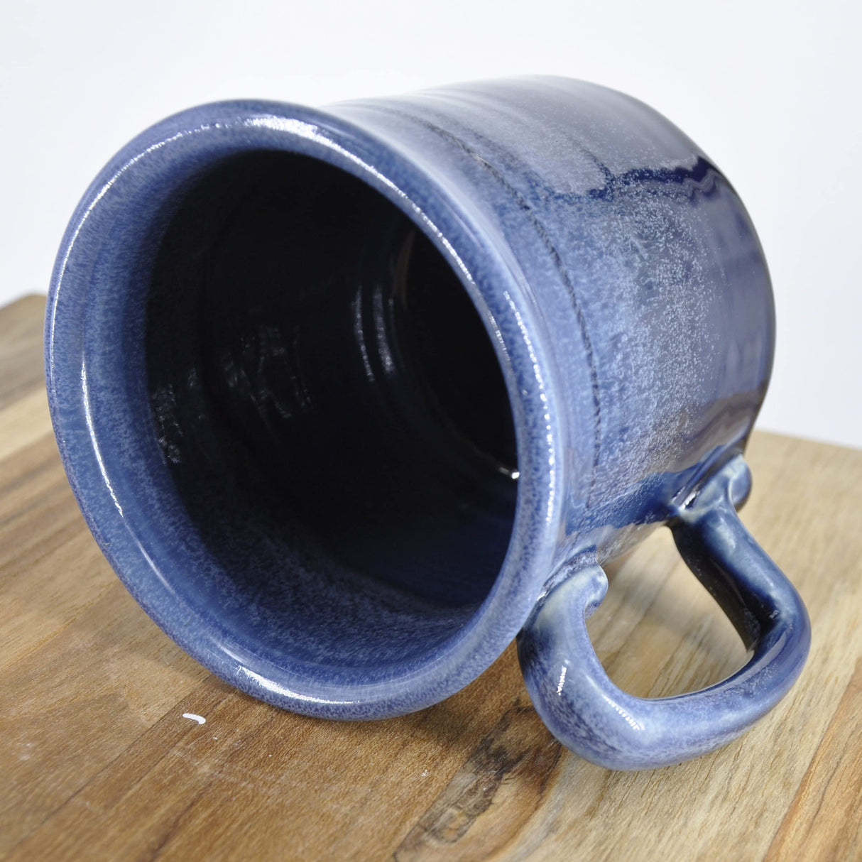 Handmade Coffee Mug - Peace Sign 14oz Blue