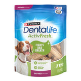 Purina DentaLife ActivFresh Chicken Flavor Small/Medium Breed Adult Dog Dental Chews - 21 ct. Pouch