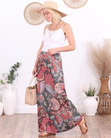 Popana Womens Long Maxi Skirt - Made in USA Long Skirts for Women Trendy - Casual Convertible Sundress Plus Size Maxi Skirt