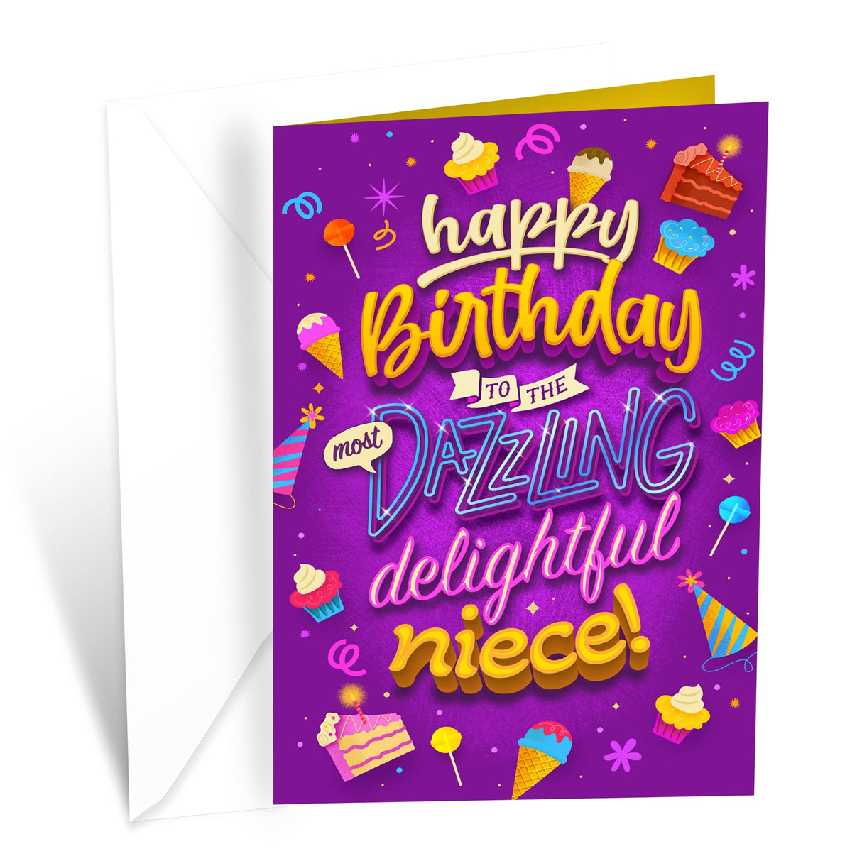 Prime Greetings Friend Birthday Card, Made in America, Eco-Friendly, Thick Card Stock with Premium Envelope 5in x 7.75in, Packaged in Protective Mailer