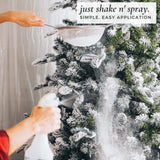 The Original Premium Self-Adhesive Snow Flock Powder with ShimmerSpec - Realistic Instant Snow for Christmas Trees & Decor | Exclusive Formula, Made in USA | 2 Pounds [0.90Kg]