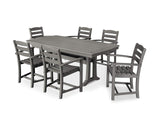 POLYWOOD® Dining Set, Slate Grey