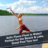 Activ Life Kid’s Flying Rings [2 Pack] They Fly Straight & Don’t Hurt! 80% Lighter Than Standard Frisbees - Replace Screen Time with Healthy Family Fun - Get Outside & Play! Proudly Made in The USA