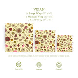 Bee's Wrap Reusable Beeswax Food Wraps Made in The USA, Eco Friendly Beeswax Wraps for Food, Sustainable Food Storage Containers, Organic Cotton Food Wraps, Assorted 3 Pack (S, M, L), Honeycomb