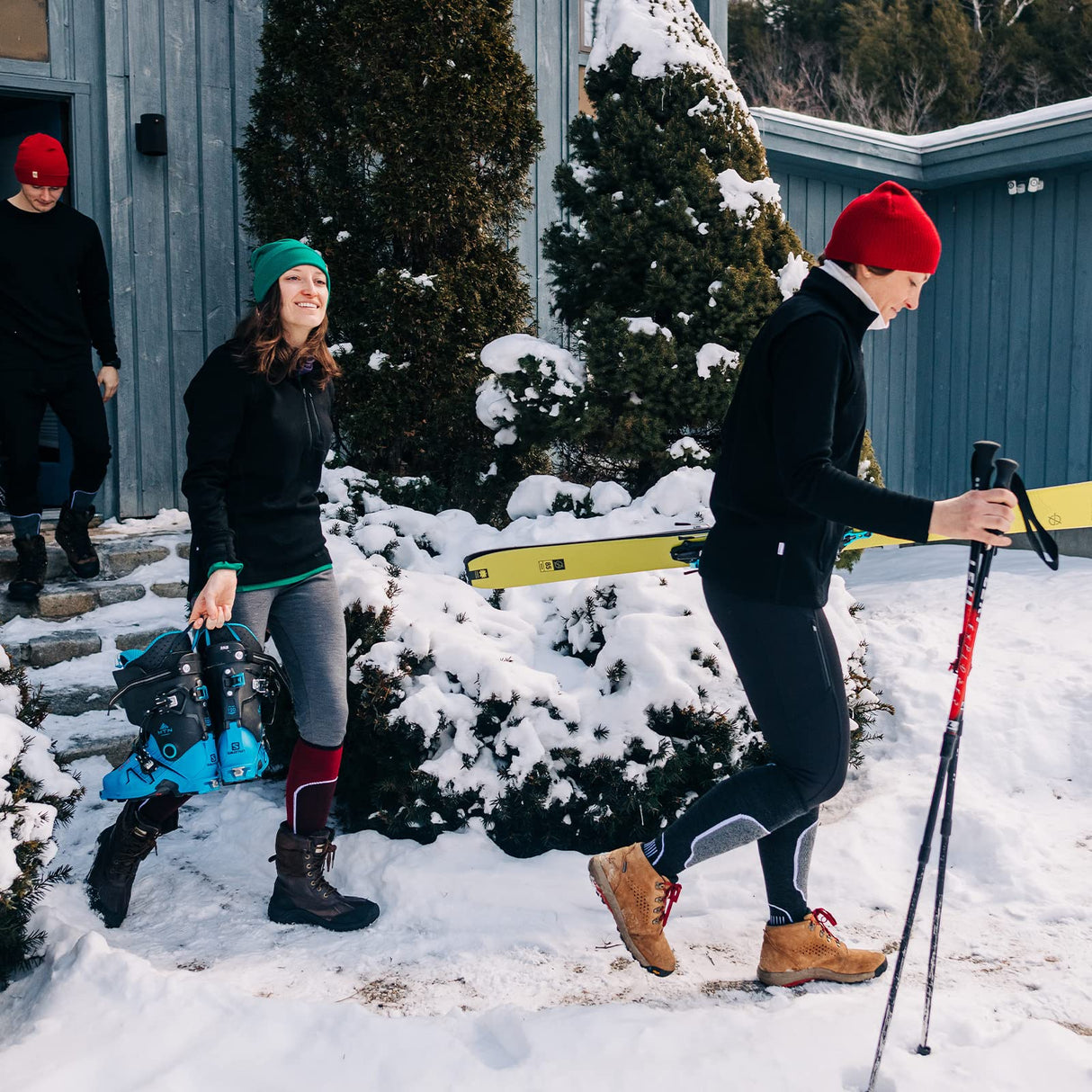 Minus33 Merino Wool Mountain Heritage Elite Liner Over the Calf Ski Socks - Made in the USA - Warm Knee High Socks