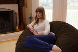 Chill Sack Bean Bag Chair: Giant 6' Memory Foam Furniture Bean Bag - Big Sofa with Soft Micro Fiber Cover, Charcoal