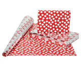 American Greetings 120 sq. ft. Pink Christmas Wrapping Paper Set, Red and Pink (4 Rolls 30 in. x 12 ft., 7 Bows, 30 Gift Tags)