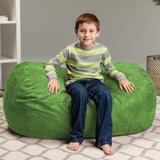Chill Sack Kid's Memory Foam Bean Bag Lounger, Lime