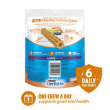 Dentalife Purina Plus Immune Support Chicken, Apple and Blueberry Flavor Dog Dental Chews - 6 ct. Pouch