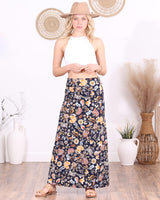 Popana Womens Long Maxi Skirt - Made in USA Long Skirts for Women Trendy - Casual Convertible Sundress Plus Size Maxi Skirt