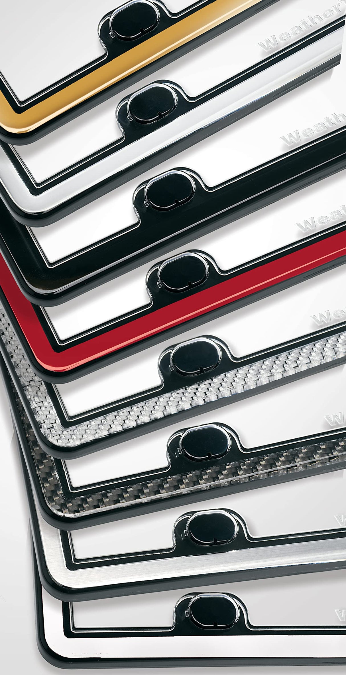 WeatherTech ClearCover License Plate Cover and Frame, Baby Blue