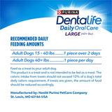 Purina Dentalife Daily Oral Care Chicken Flavor Large Breed Dog Dental Chews – Multipack - 30 ct. Pouch