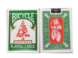 Bicycle Green Back Red Santa Playing Cards