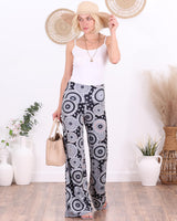 Popana Palazzo Pants for Women Casual Summer Wide Leg Beach Pants Plus Size Made in USA