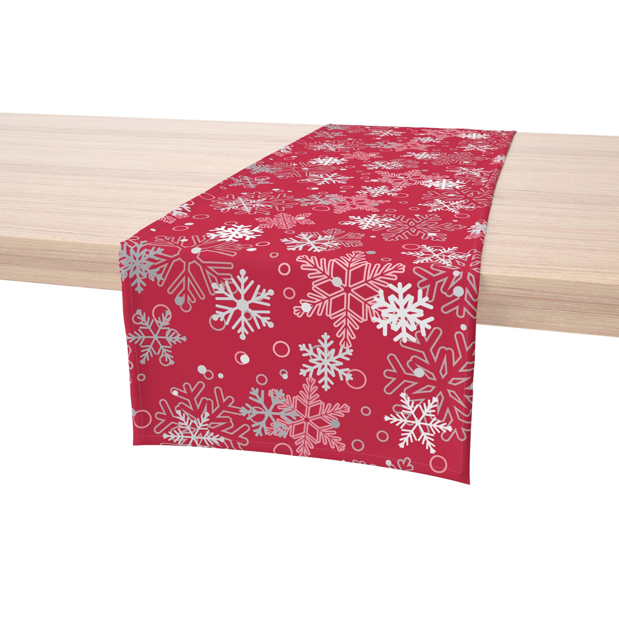 Christmas Table Runners | Garland Table Runner | Winter Decorations for Home | Festive Holiday Table Decor | Kitchen Dining Table Runner | Made in The USA | 14" x 108" Long