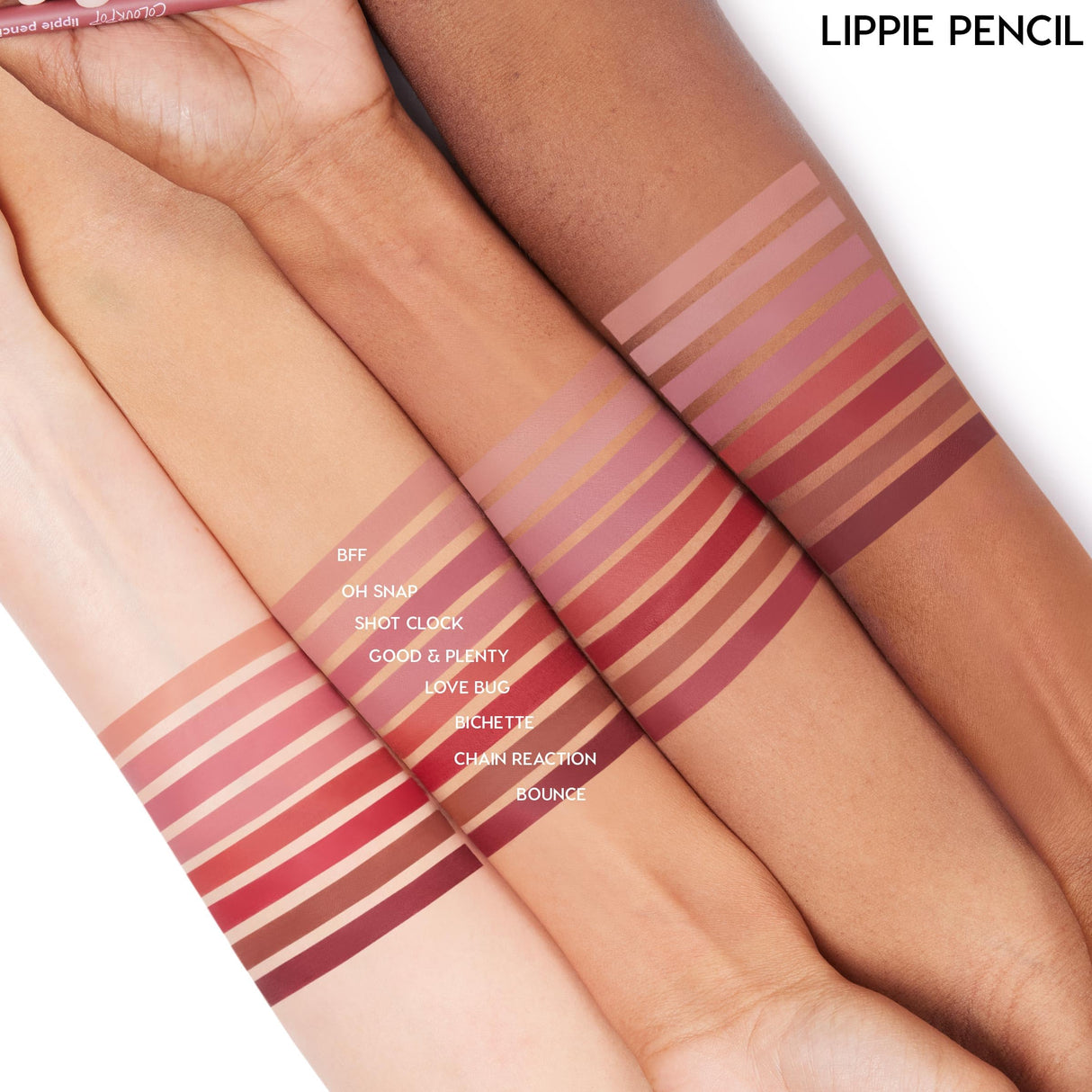 Colourpop Lippie Lip Pencil - High-Pigment, Long-Lasting Lip Liner - Sharpenable Lip Liner Pencil for High-Impact Lip Color - Vegan, Cream Formula with Precise Application - BFF 2 (0.04 oz)