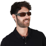 Oakley Men's OO9231 Heliostat Rectangular Sunglasses