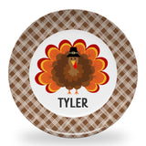 Tiny Expressions - Personalized Holiday Plates for Kids with Customized Name | BPA Free | Dishwasher Safe | Made in the USA (Christmas Plate)