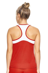 Expert Brand USA-Made Women's Oxymesh Dry Fit Sleeveless Tank Top Athletic Shirt