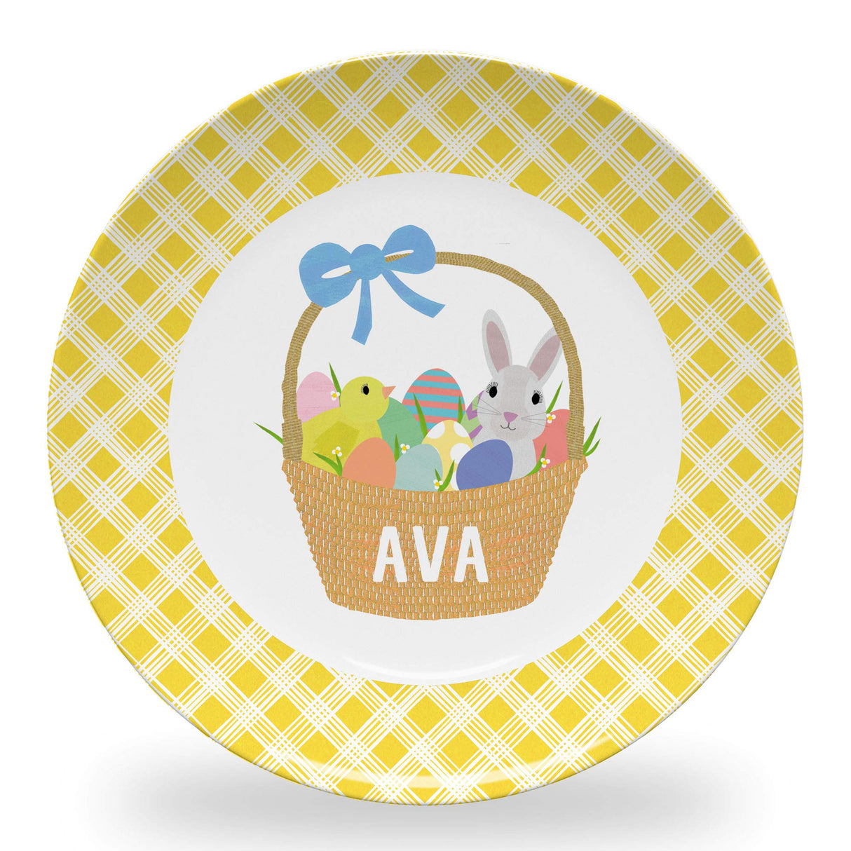 Tiny Expressions - Personalized Holiday Plates for Kids with Customized Name | BPA Free | Dishwasher Safe | Made in the USA (Christmas Plate)