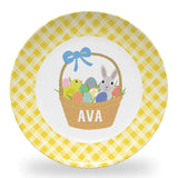 Tiny Expressions - Personalized Holiday Plates for Kids with Customized Name | BPA Free | Dishwasher Safe | Made in the USA (Christmas Plate)