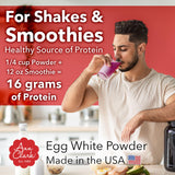 Ann Clark All Natural 100% Egg White Powder Made in USA, 8 oz.
