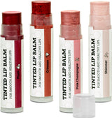 USDA Organic Lip Balm 6-Pack by Earth's Daughter Stocking Stuffers - Fruit Flavors, Beeswax, Coconut Oil, Vitamin E - Best Lip Repair Chapstick for Dry Cracked Lips - Moisturizing Lip Care