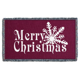 Pure Country Weavers It's A Wonderful Life Blanket Black - Gift Christmas Tapestry Throw for Back of Couch or Sofa - Woven from Cotton - Made in The USA (61x36)