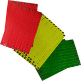 Reusable Vinyl Wristbands - 20 Red, 20 Yellow, 20 Green