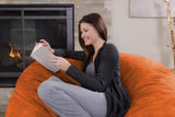 Chill Sack Bean Bag Chair: Giant 5' Memory Foam Furniture Bean Bag - Big Sofa with Soft Micro Fiber Cover - Black