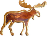 Handmade Moose Copper Christmas Ornament & Copper Made in USA. Nice Rustic Home & Office Decor for The Holidays