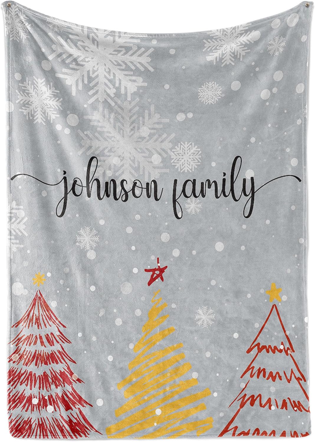 Custom Christmas Blankets - Family Photo Christmas Throw Blanket for Couch - Cozy Christmas Decor - Soft & Warm Fleece Picture Blankets - Personalized Gifts (Sherpa - 50x60)