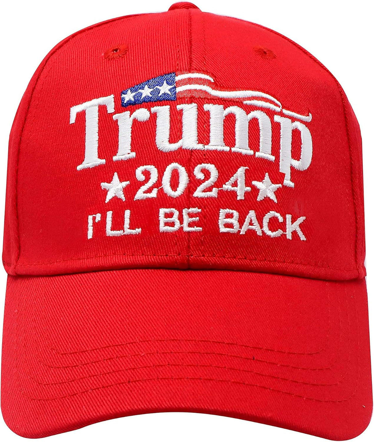 Made in USA Donald Trump Hat 2024 MAGA Keep America Great Camo Hat Adjustable Baseball Cap Hat (I LL BE Back)