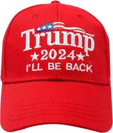 Made in USA Donald Trump Hat 2024 MAGA Keep America Great Camo Hat Adjustable Baseball Cap Hat (I LL BE Back)