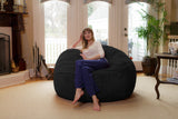 Chill Sack Bean Bag Chair: Giant 6' Memory Foam Furniture Bean Bag - Big Sofa with Soft Micro Fiber Cover, Charcoal