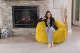 Chill Sack Bean Bag Chair: Giant 4' Memory Foam Furniture Bean Bag - Big Sofa with Soft Micro Fiber Cover - Black