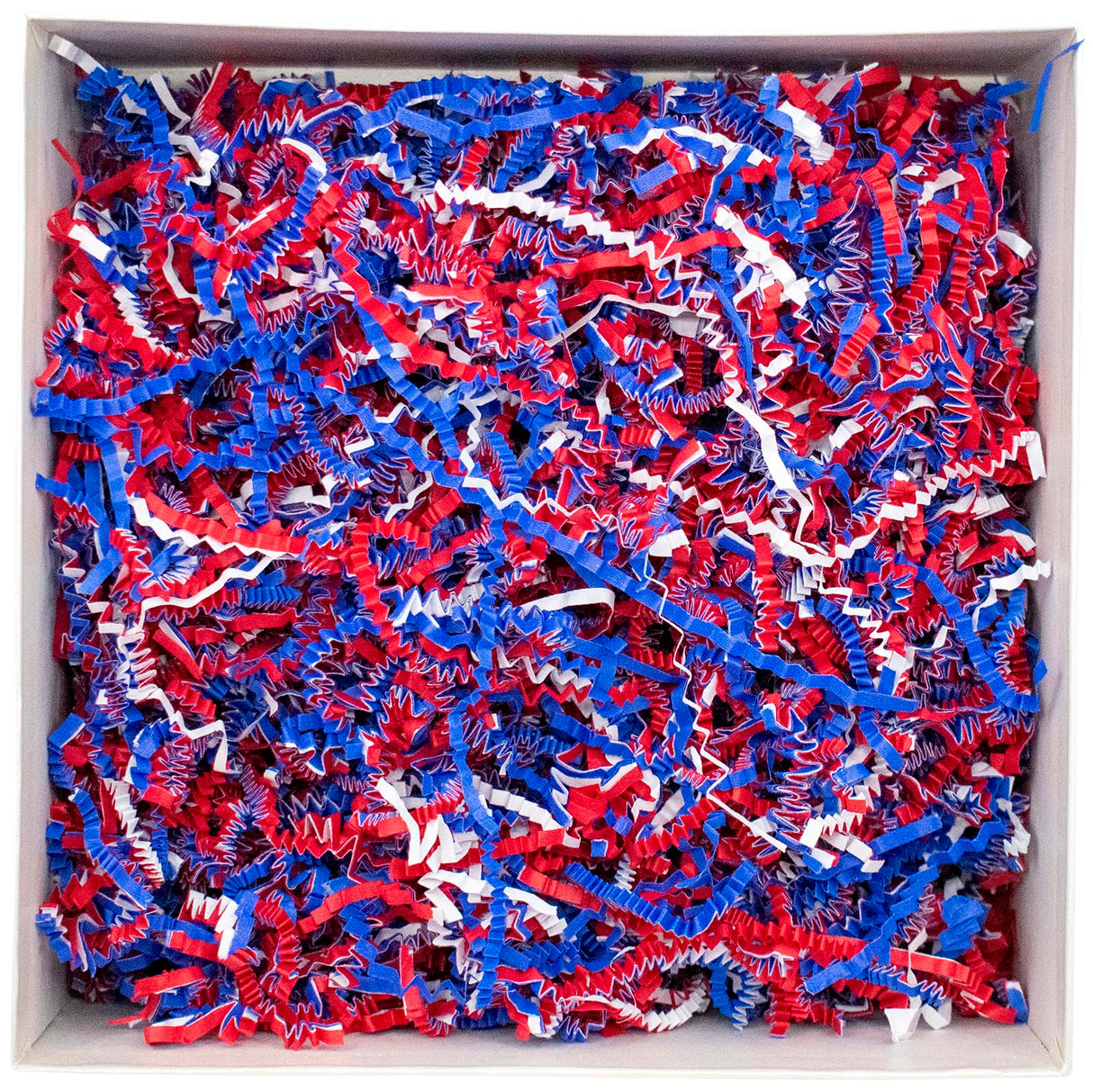 Stephanie Imports Made In USA 3-Ply Crinkle Cut Shredded Paper 2 lbs (Red & Green Christmas Mix)