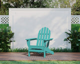 POLYWOOD AD4030PB Classic Outdoor Adirondack Chair, Pacific Blue