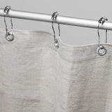 Bean Products Hemp White Shower Curtain [70" x 74"] | All Natural Materials - Made in USA | Works with Tub, Bath and Stall Showers