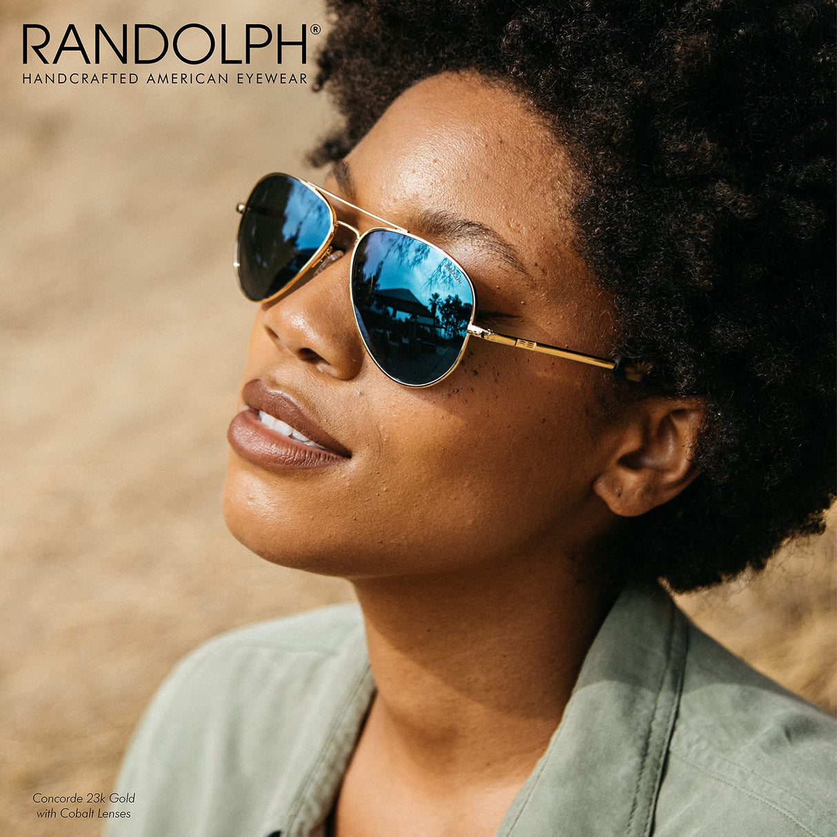 Randolph USA | Concorde Classic Aviator Sunglasses for Men or Women 100% UV