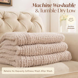Unboxme Sweet Dreams Cloud Wrap - Ultra Soft & Cozy Stone-Colored Throw Blanket, 54" x 72" Warm Couch Blanket